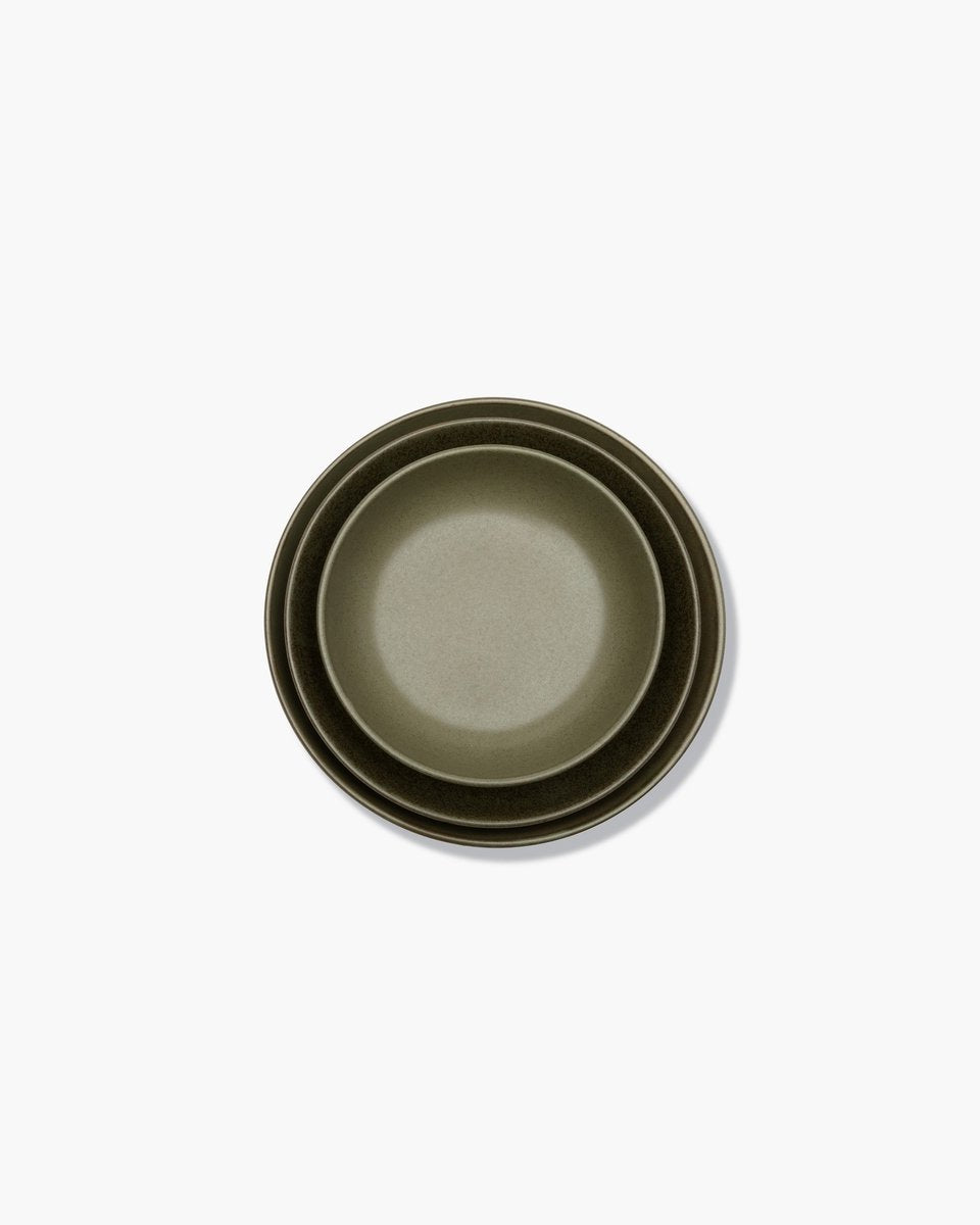 Serax - Sergio Herman Surface - tiefer Teller M - Camo Green - 19 ø - 4 Stück
