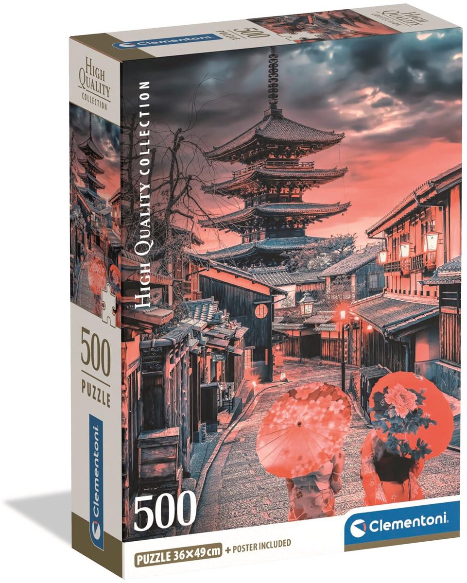 Clementoni Puzzle Abend in Kyoto, 500 Teile.
