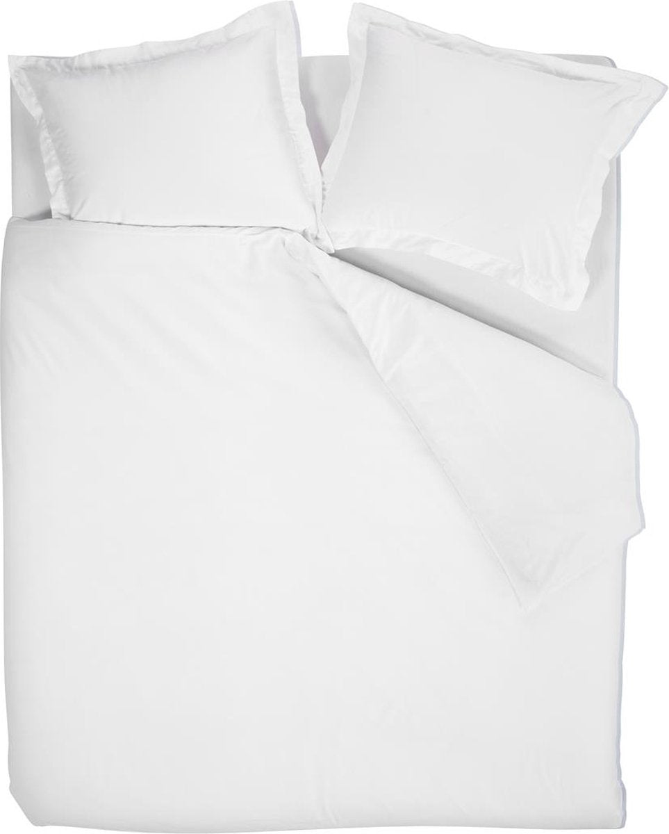 Beddinghouse gloss dekbedovertrek - tweepersoons - 200x200 220 cm - wit