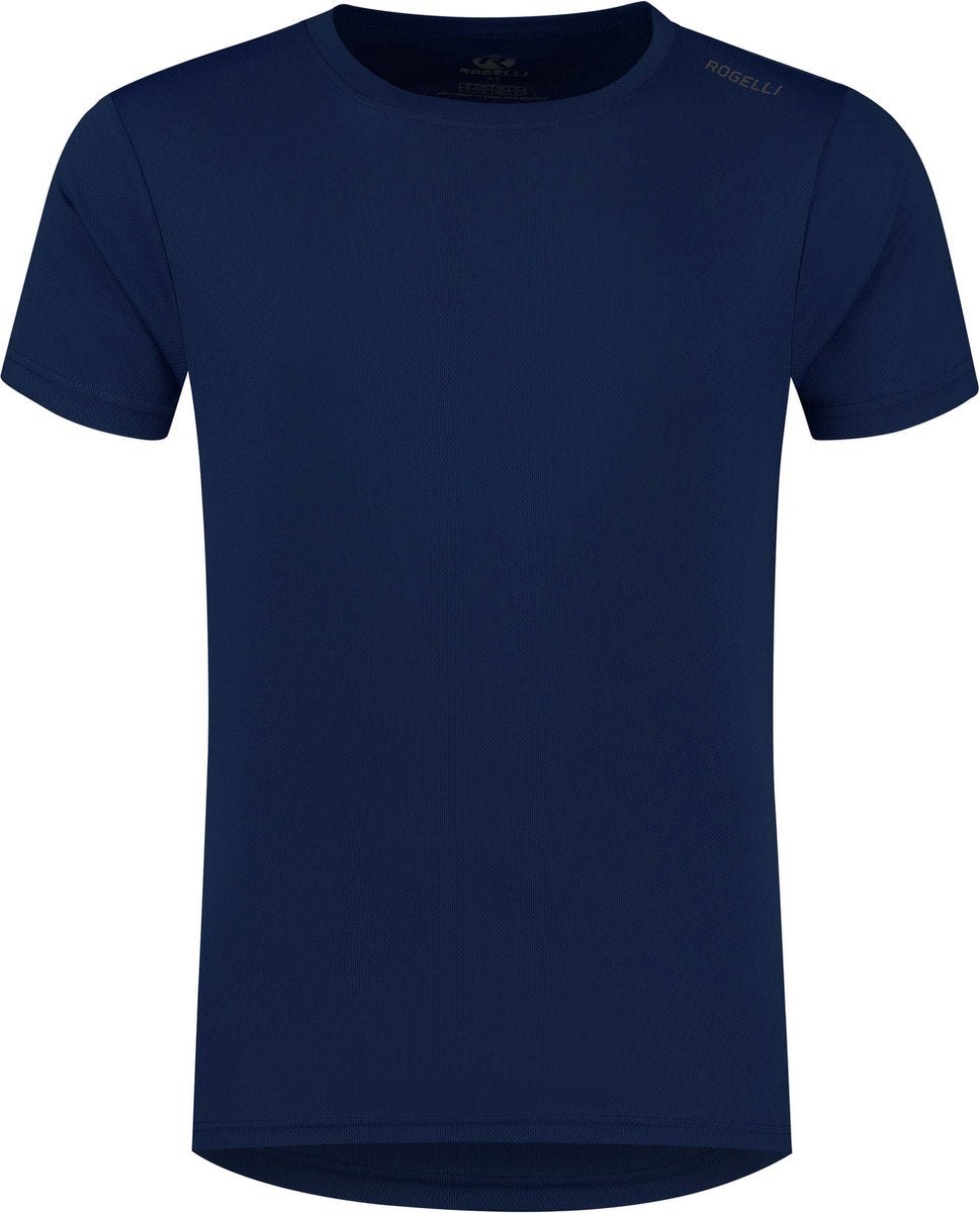 Rogelli promo hardloopshirt heren - korte mouwen - donkerblauw - m