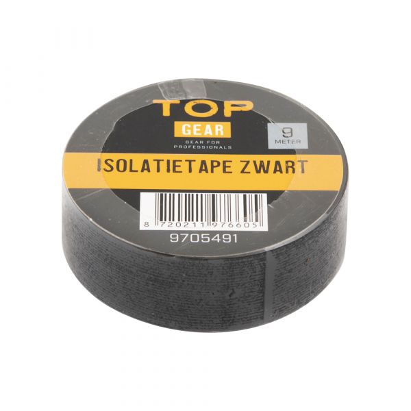 Topgear -Isolationsband schwarz, pro Rolle