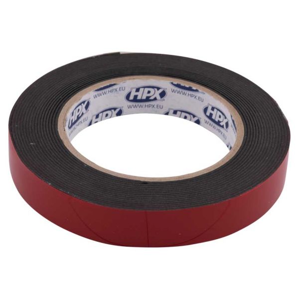Hpx Products doppelseitiges Klebeband Max Power für den Außenbereich, schwarz, 19 mm x 5 m