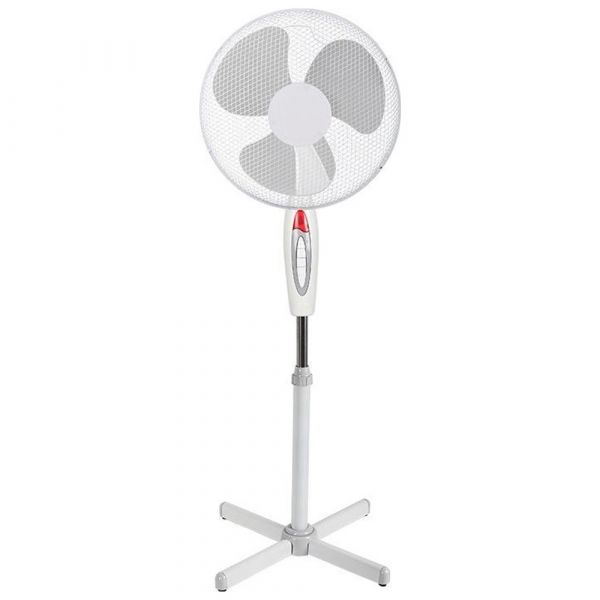 Ventilator auf Ständer 128 cm. weiß