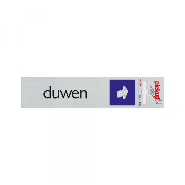 Aluminium-Druckplatte horizontal - 165x44 mm selbstklebend.