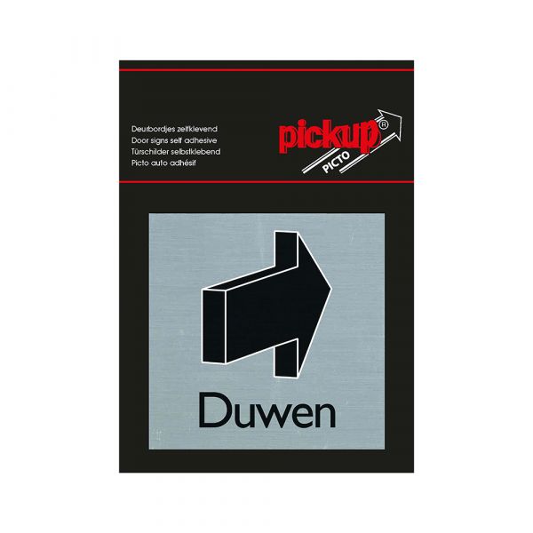Aluminium-Wegweiser - 80x80 mm selbstklebend.
