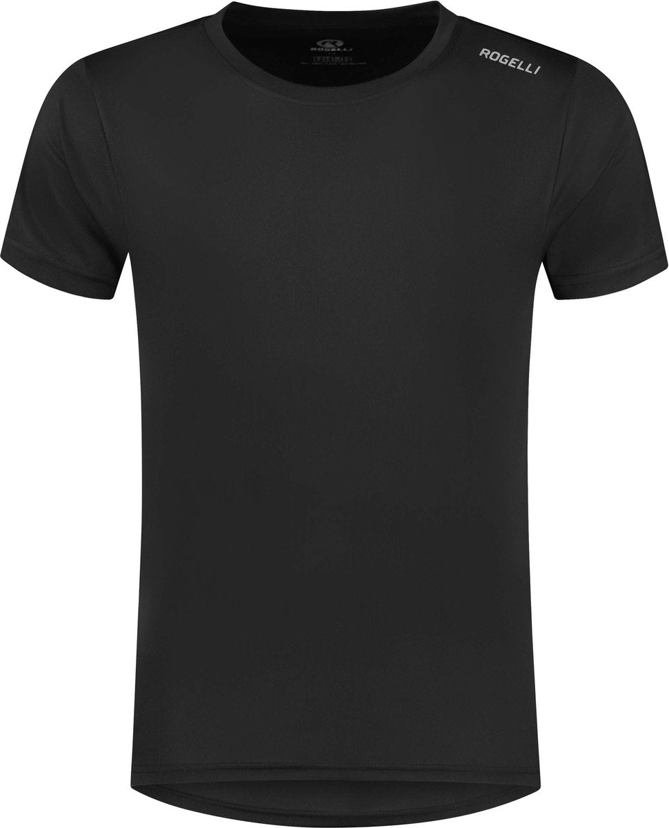 Rogelli promo hardloopshirt heren - korte mouwen - zwart - xl