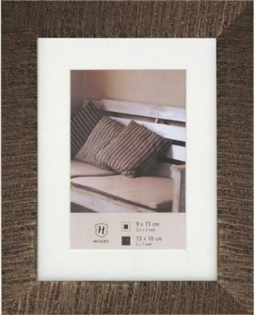 Henzo-Fotorahmen – Treibholz – Fotogröße 20 x 30 cm – dunkelbraun
