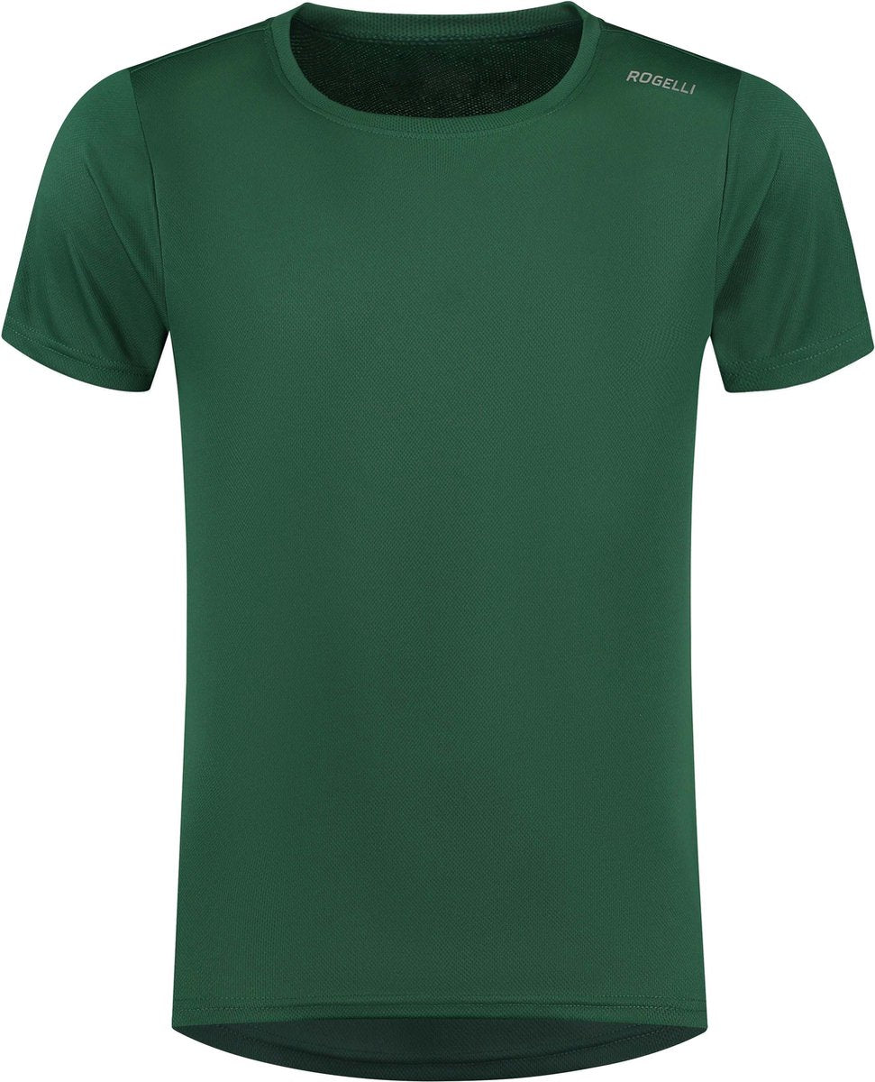 Rogelli promo hardloopshirt heren - korte mouwen - donkergroen - l