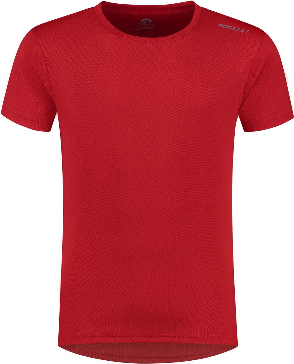 Rogelli promo hardloopshirt heren - korte mouwen - rood - 152 164