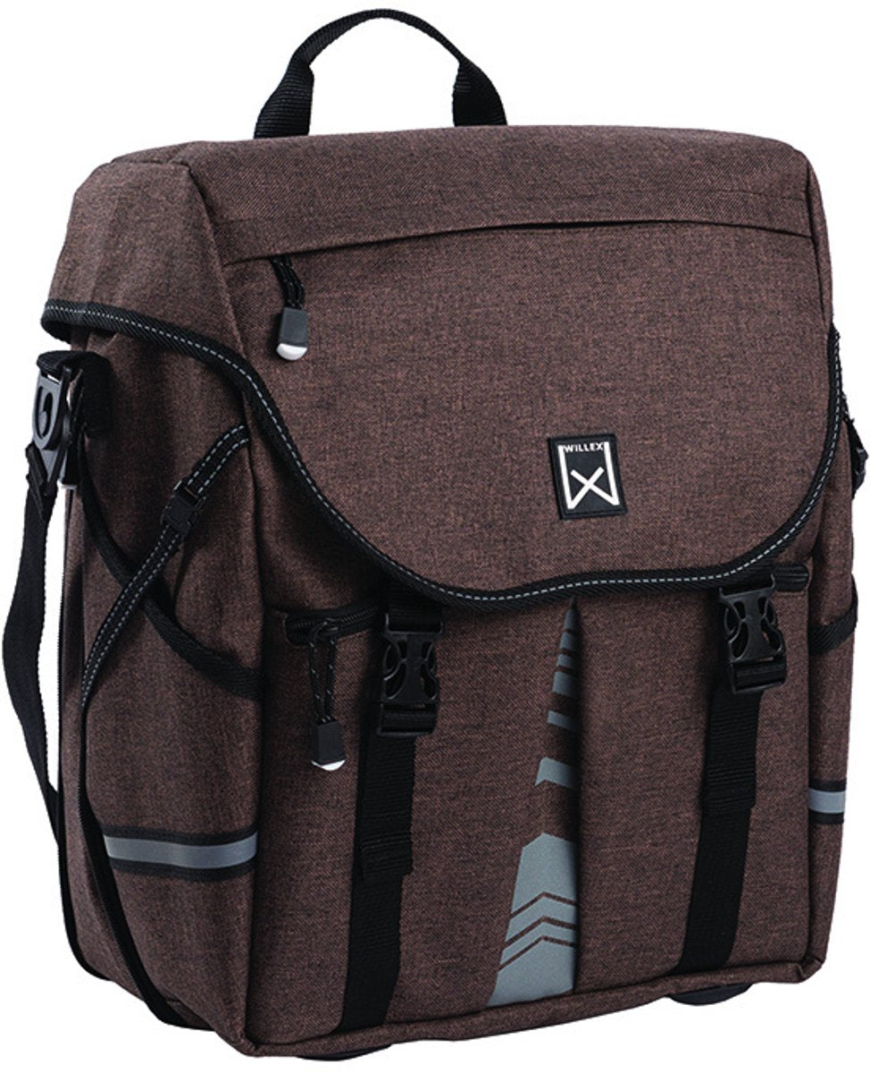 Willex Pannier S 1200 – einzelne Fahrradtasche – 10 Liter – braun