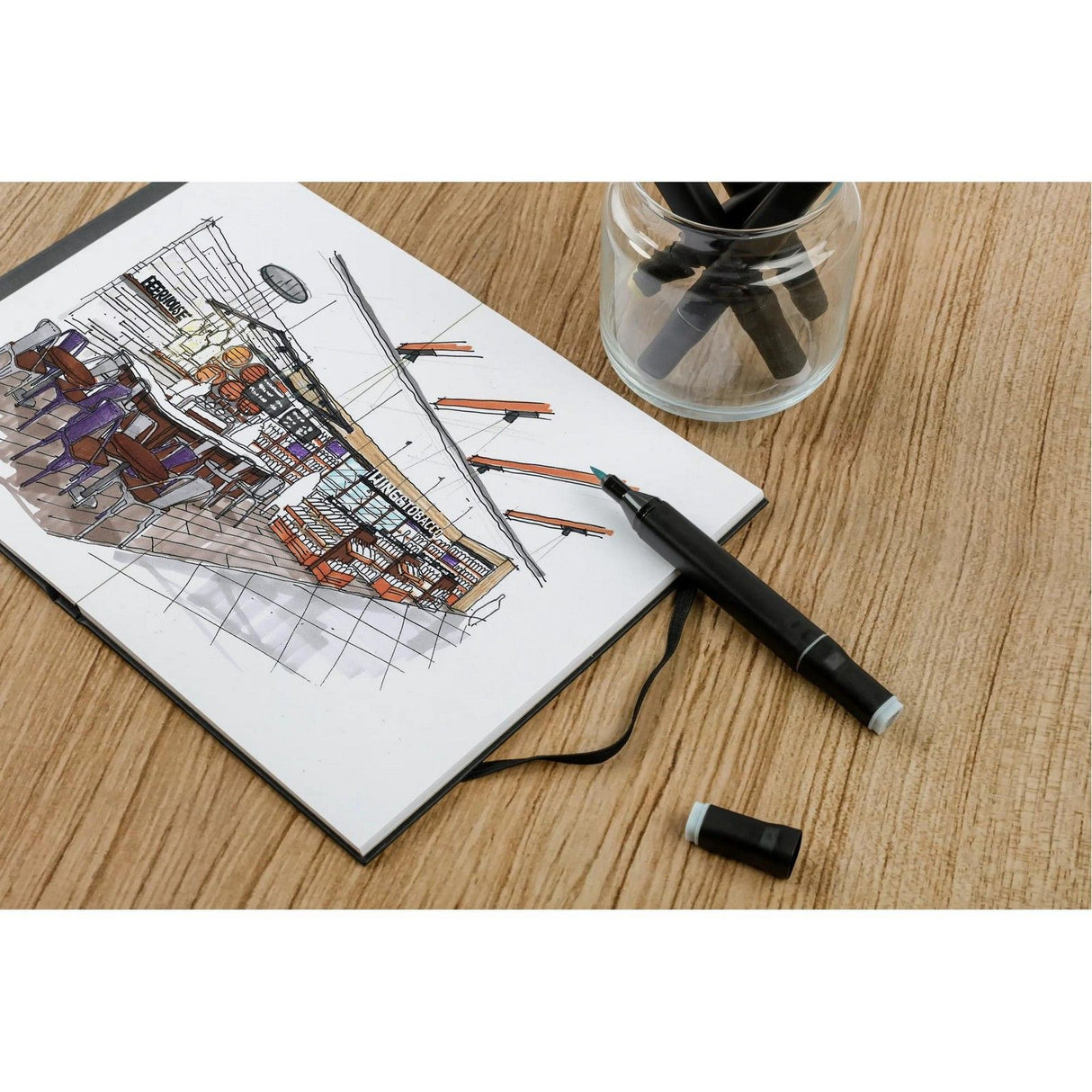 Clairefontaine • Layout-Alkoholmarkerbuch 220g A5 25x