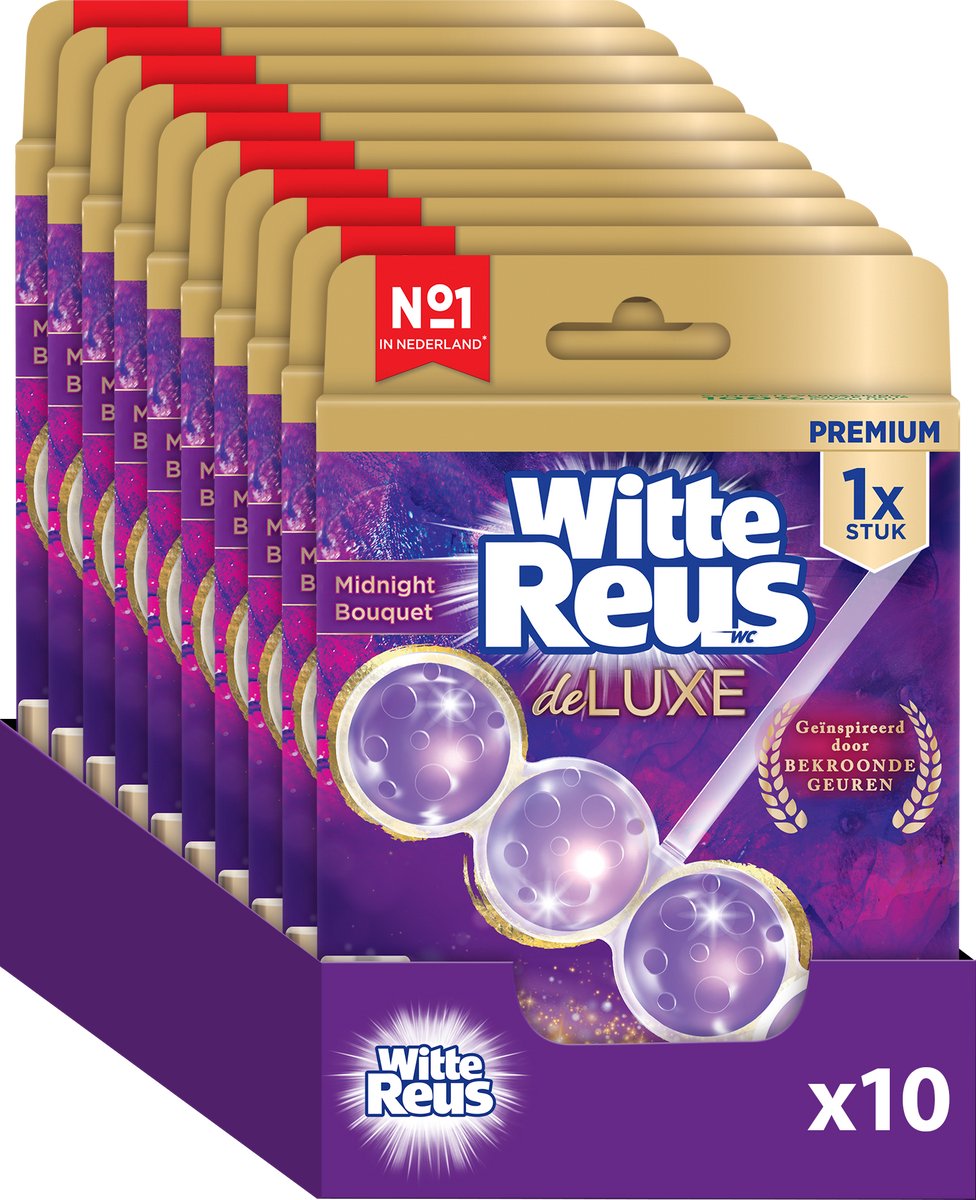 White Giant Deluxe Midnight Bouquet Toilettenblock 50 g – Toilettenblöcke – Vorteilspackung – 10 Stück