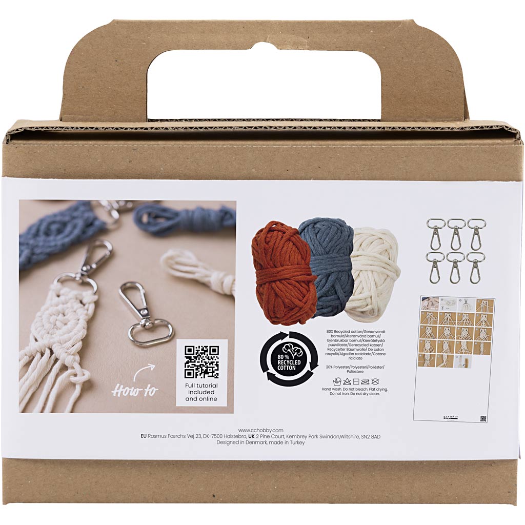 Kreativfirma Mini Hobbyset Makrame Schlüsselketten