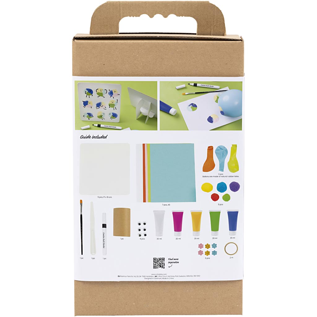 Creativ Company Mal-Hobby-Set, verschiedene Farben, 1 Box