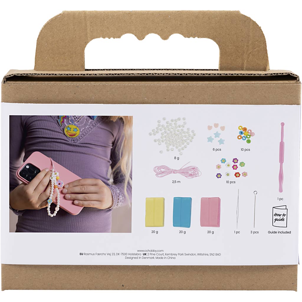 Creativ Company Mini-Hobby-Set Bildhauerei, mobiler Anhänger, verschiedene Farben, 1 Box