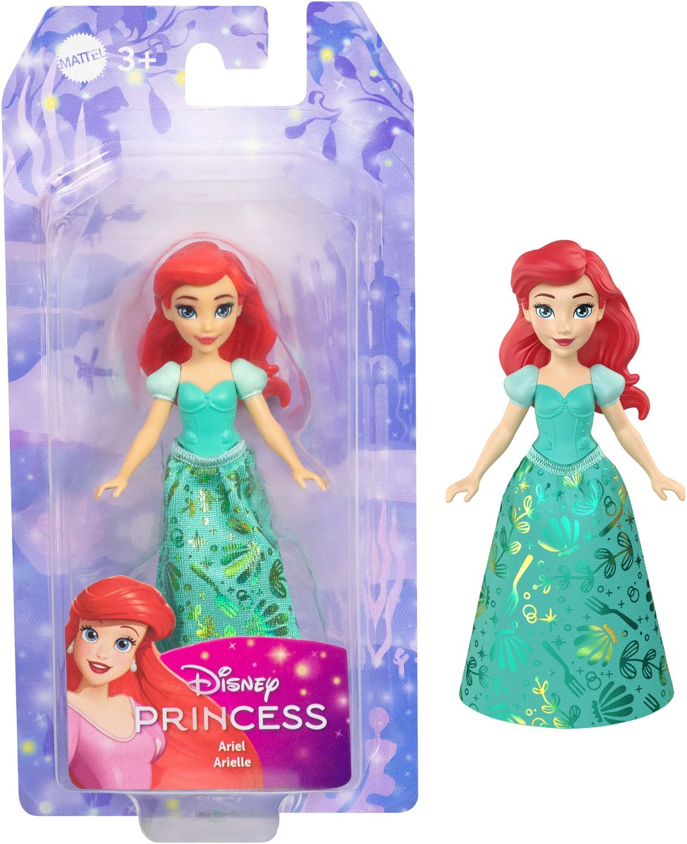 Disney Princess Ariel Core kleine Puppe, kleine Puppe, Frau, 3 Jahre, Junge, Mädchen, 95,4 mm, 50 g