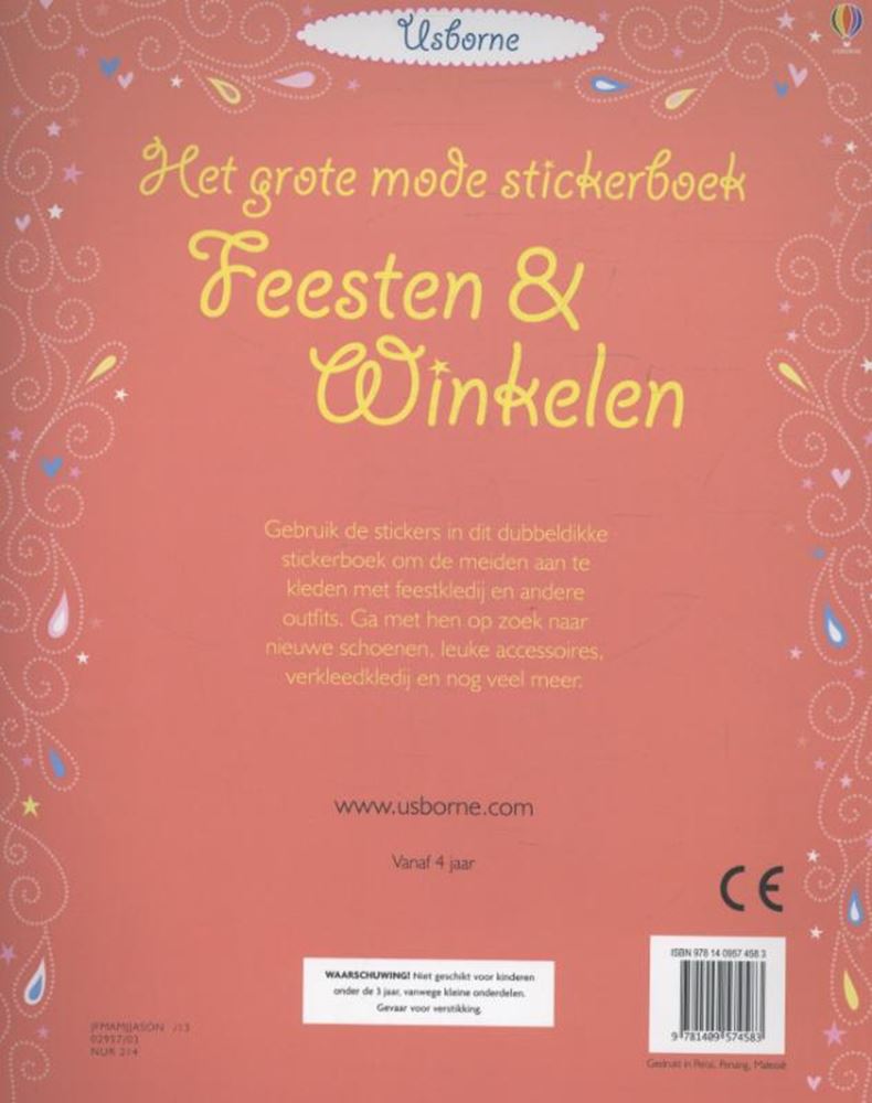 Großes Mode-Stickerbuch: Partys und Geschäfte