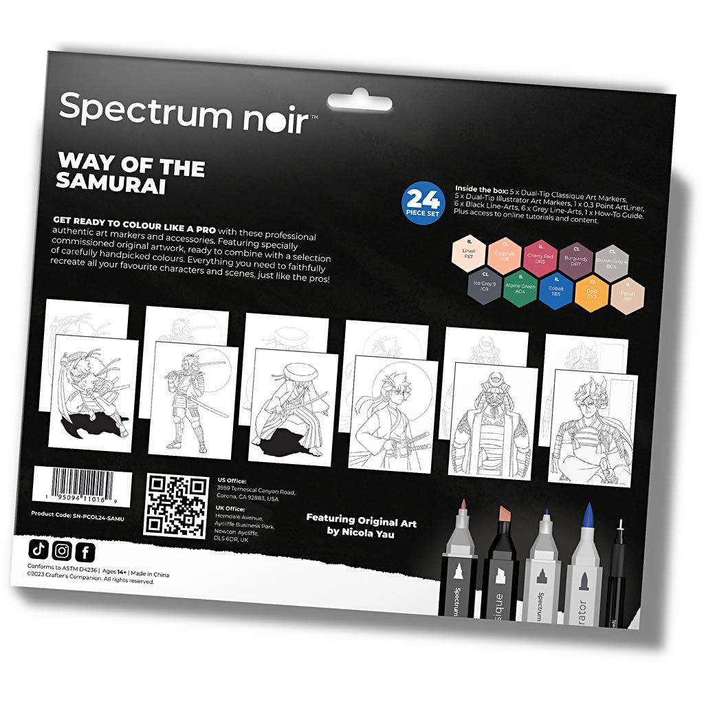 Creativ Company Hobby-Set Illustration, Weg der Samurai, verschiedene Farben, 1 Box