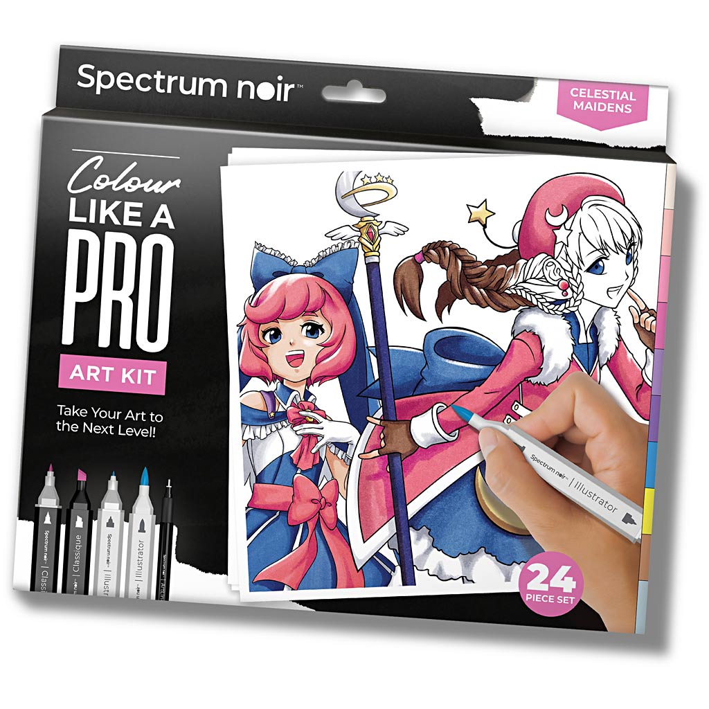 Creativ Company Hobby-Set Illustration, himmlische Jungfrauen, verschiedene Farben, 1 Box