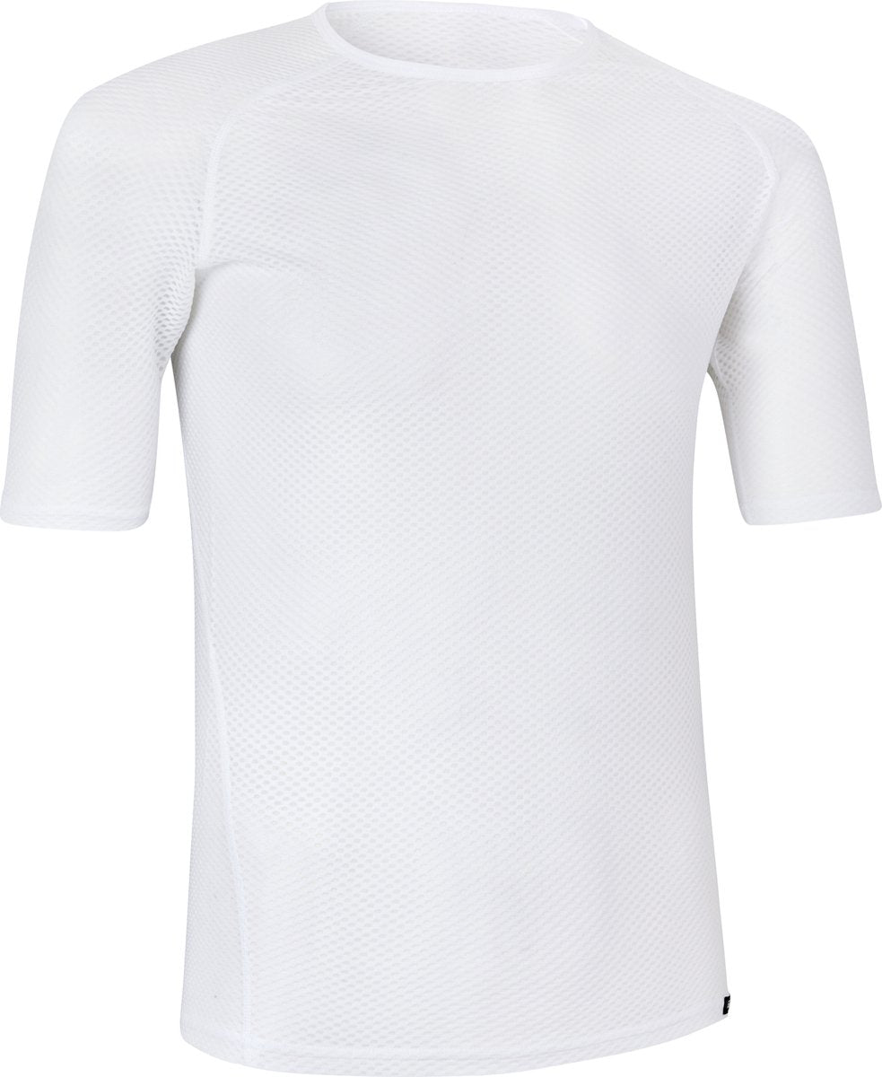 Gripgrab - ultralight mesh korte mouw base layer zomer fiets ondershirt polygiene zweethemd - wit - heren - maat l