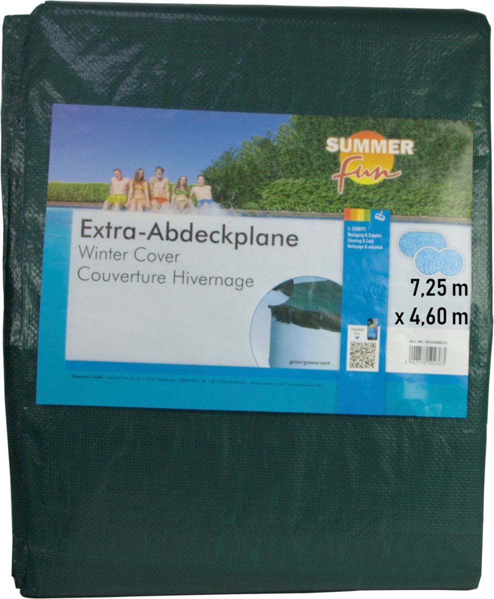 Sommer Spaß Sommer Spaß Winter Swimmingpool Cover Oval 725 cm PVC Grün