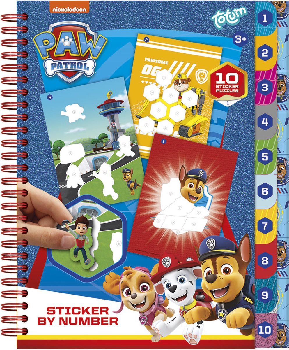 Totum Paw Patrol Aufkleber nach Nummernbuch
