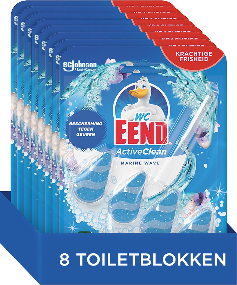 WC-Enten-Toilettenblock Active Clean Marine Wave