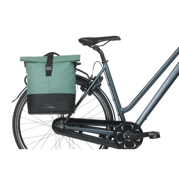 Basil Doppeltasche Cove Mik 2.0. Twin Bags Cove 28-32l Mik Green Black