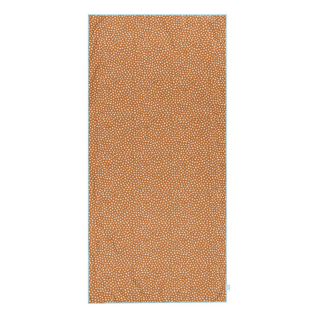 Lebendige Streifen | Orange-weißes Mikrofasertuch 135 x 65 cm