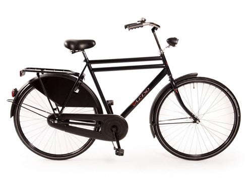 Aldo 28 Zoll Opa Fahrrad Doppelrohr 57 cm mattschwarz