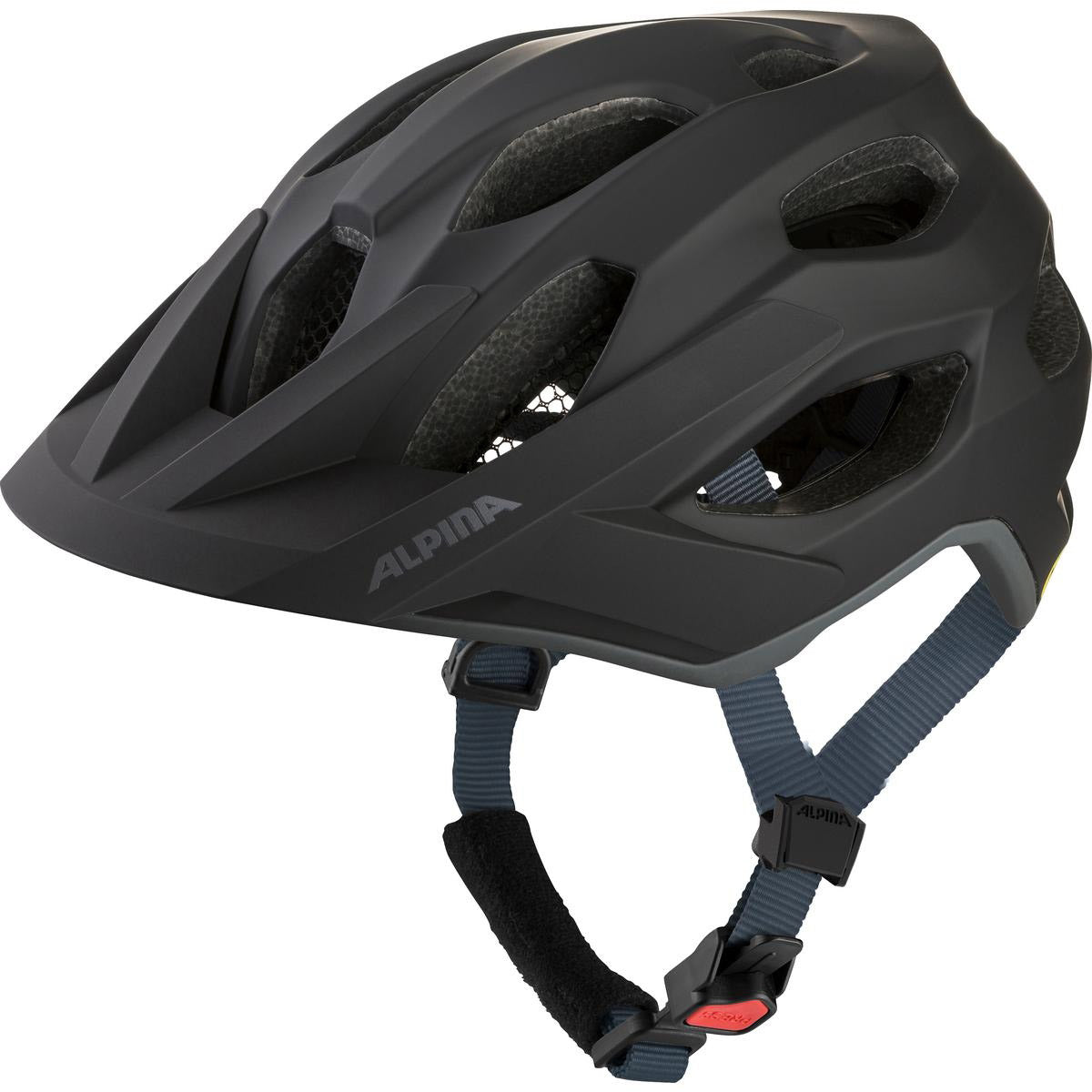 Olympische Sportbekleidung Alpina Sports MTB-Helm Apax Mips 57-62 Mattschwarz