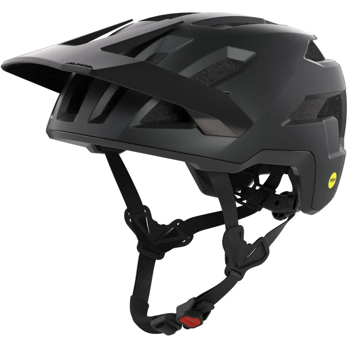 Olympische Sportbekleidung Alpina Sports MTB-Helm Taunus Mips 55-59 Mattschwarz