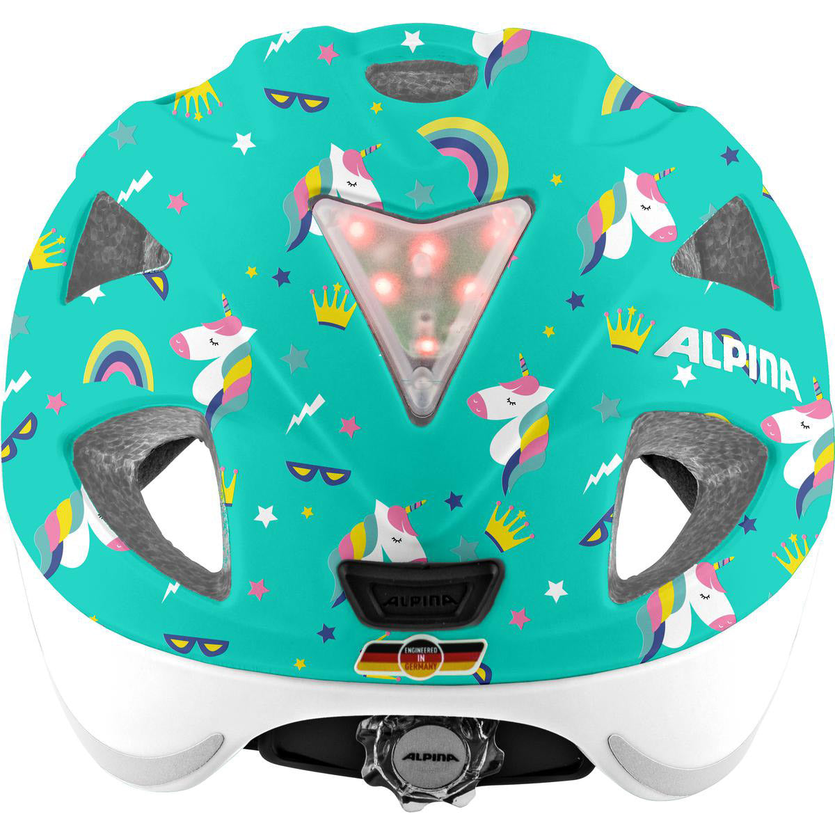 Olympiasportbekleidung Alpina Sports Kinderhelm Ximo Flash Einhorn 49-54 Glanz