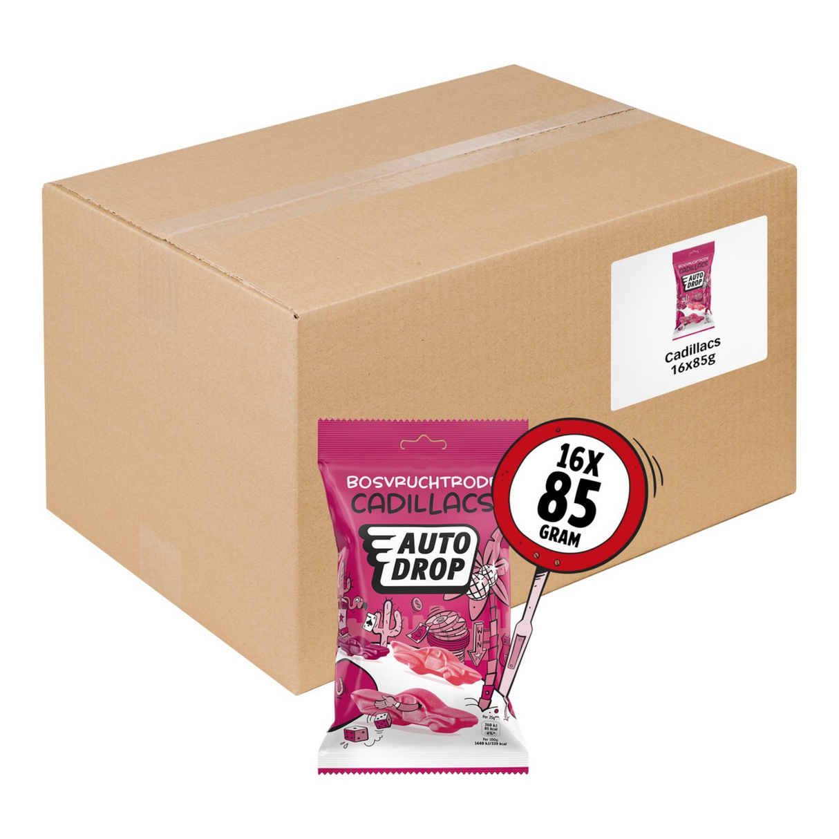 Autodrop Snackpaket Cadillacs (16x 85gr)