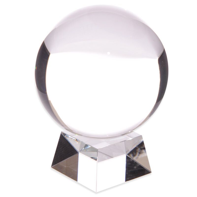 Kristallkugel in Geschenkbox – 14 cm