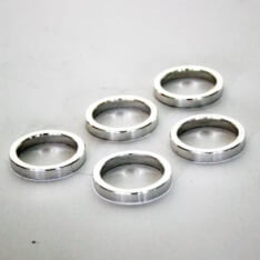 Beutel einen 5 -Stall -Köpfe -Füllring 1.1 8 Silber 5mm Abstandhalter