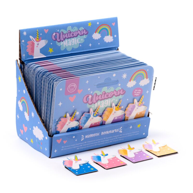 Magnetisches Lesezeichen-Set in Einhornform