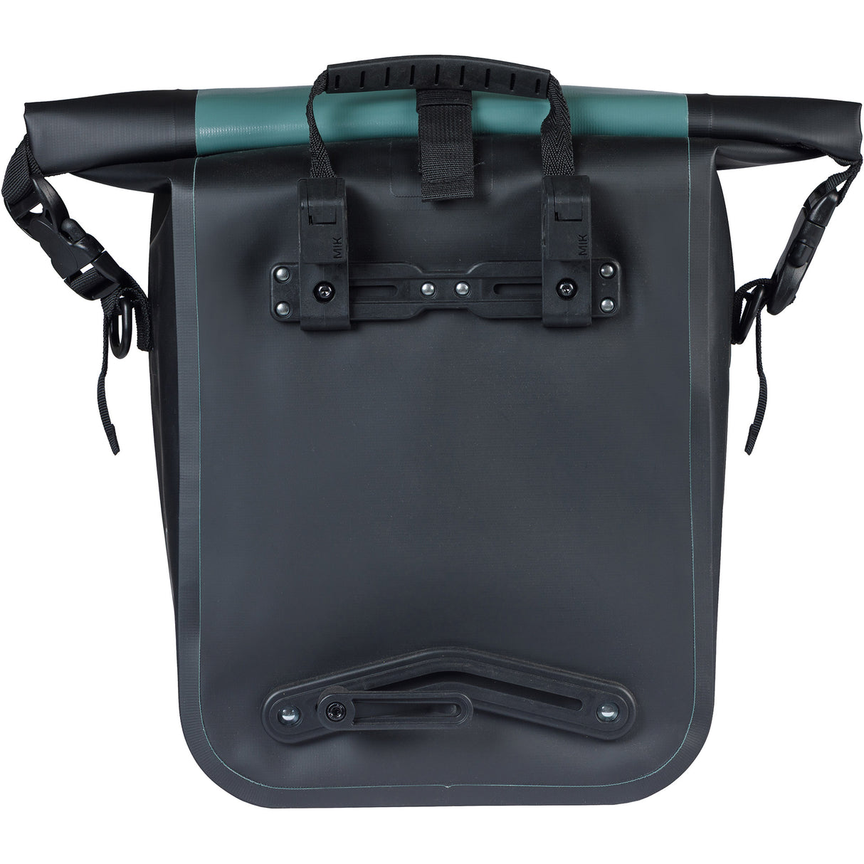 Basil einzelne Fahrradtasche Rivo M Plane Mik 12-15l 14 x 25 x 38 cm – grün schwarz