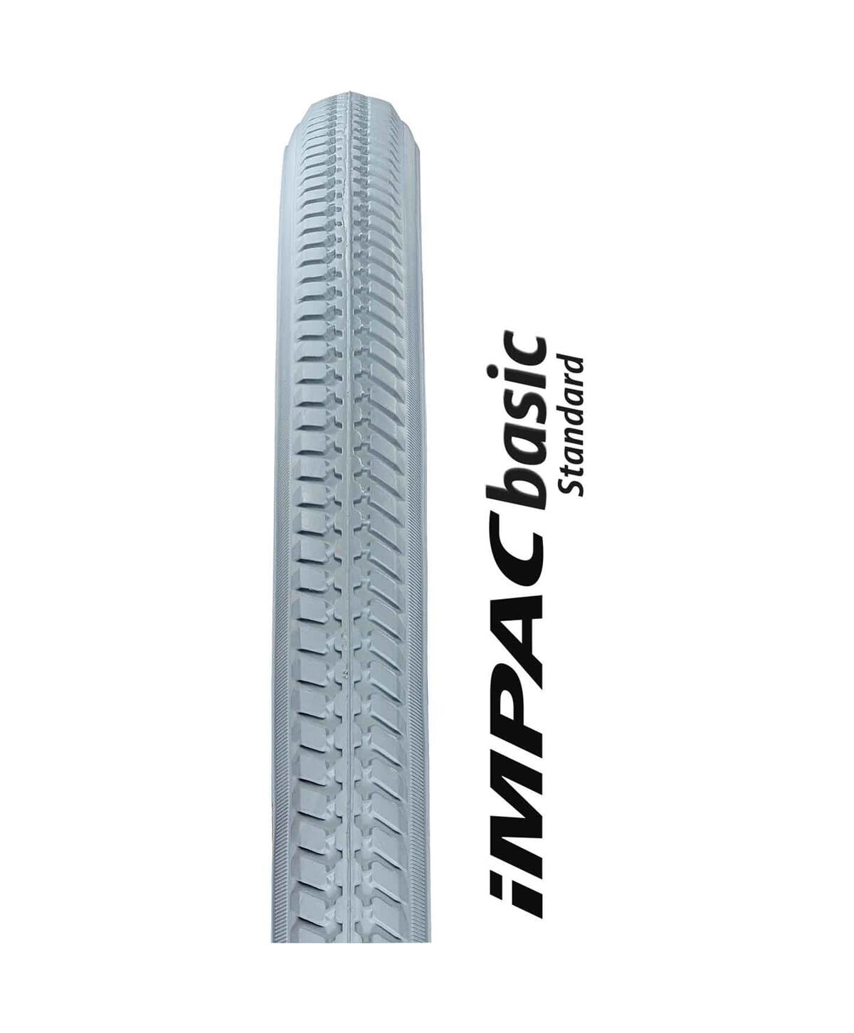 Der Impac-Reifen ist 101 22 x 1 3 8 grau