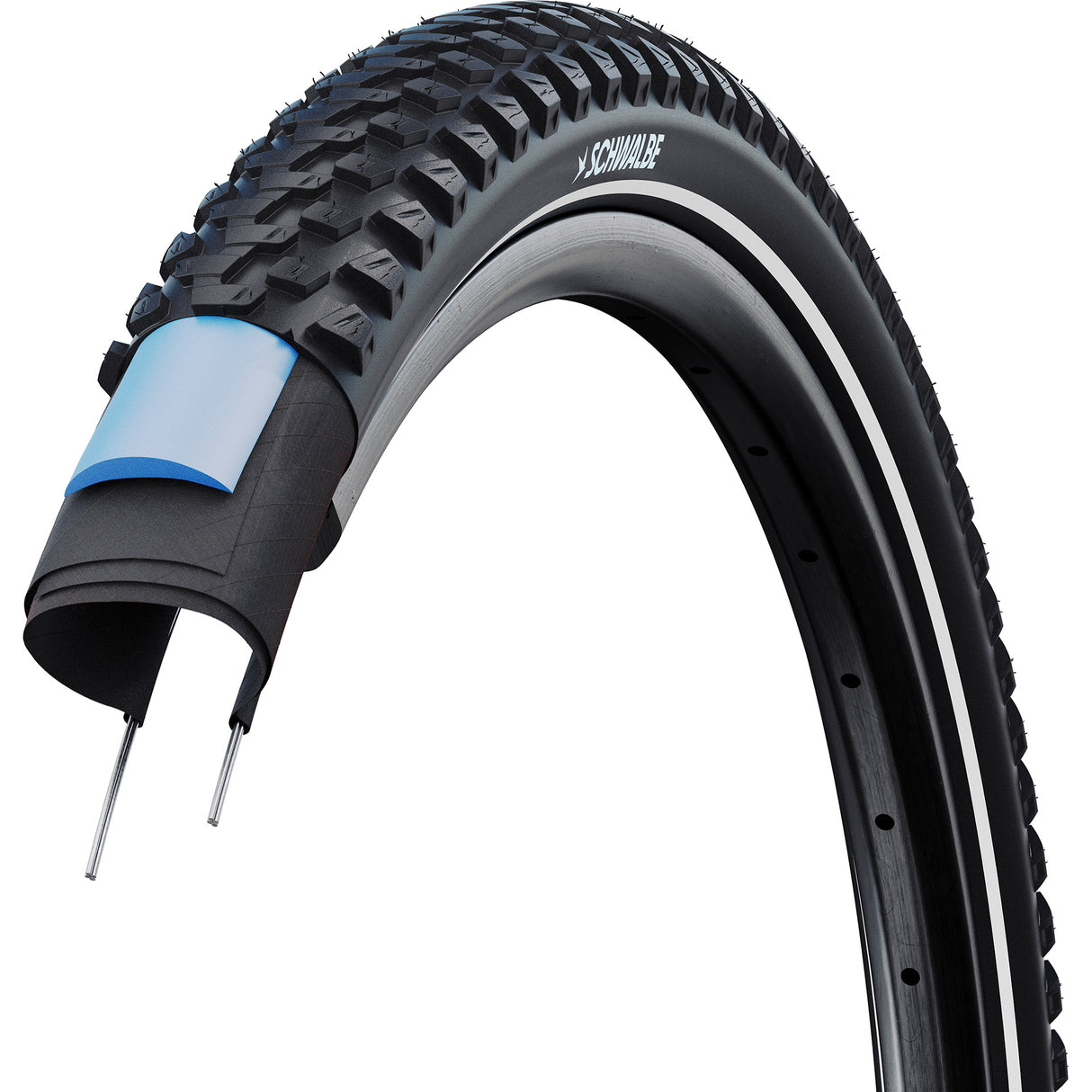 Schwalbe Drahtreifen Marathon Plus MTB 54-622 +r schwarz