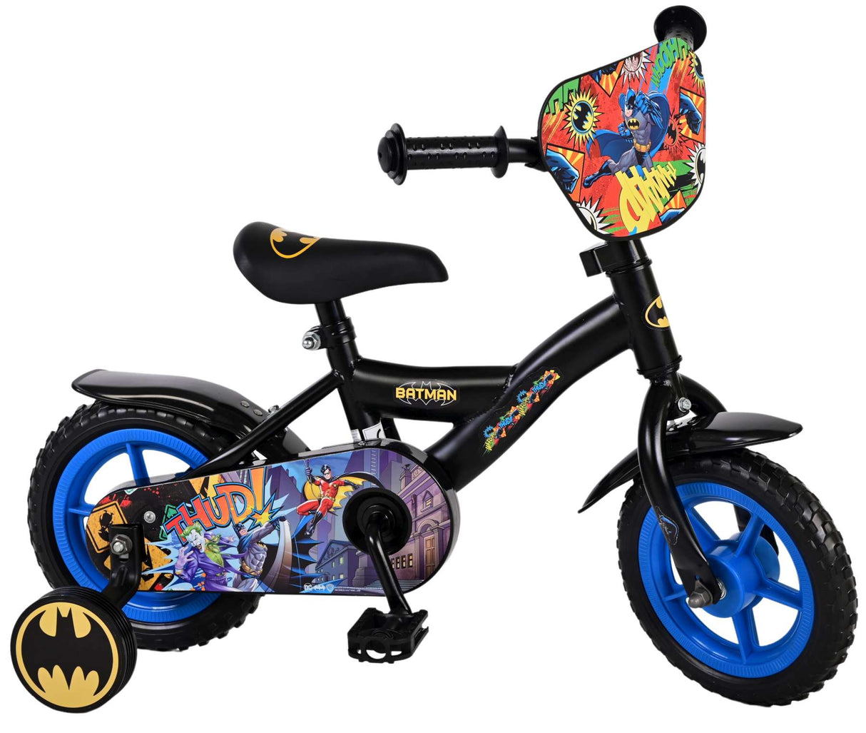 Batman Kinderbike Jungen 10 Zoll schwarzer Thrapper