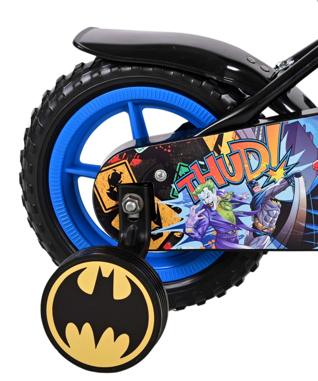 Batman Kinderbike Jungen 10 Zoll schwarzer Thrapper