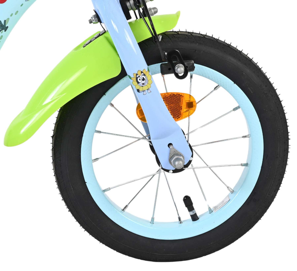 Bluey Kinderfahrrad 12 Zoll - Hellblau - zwei Handbremsen