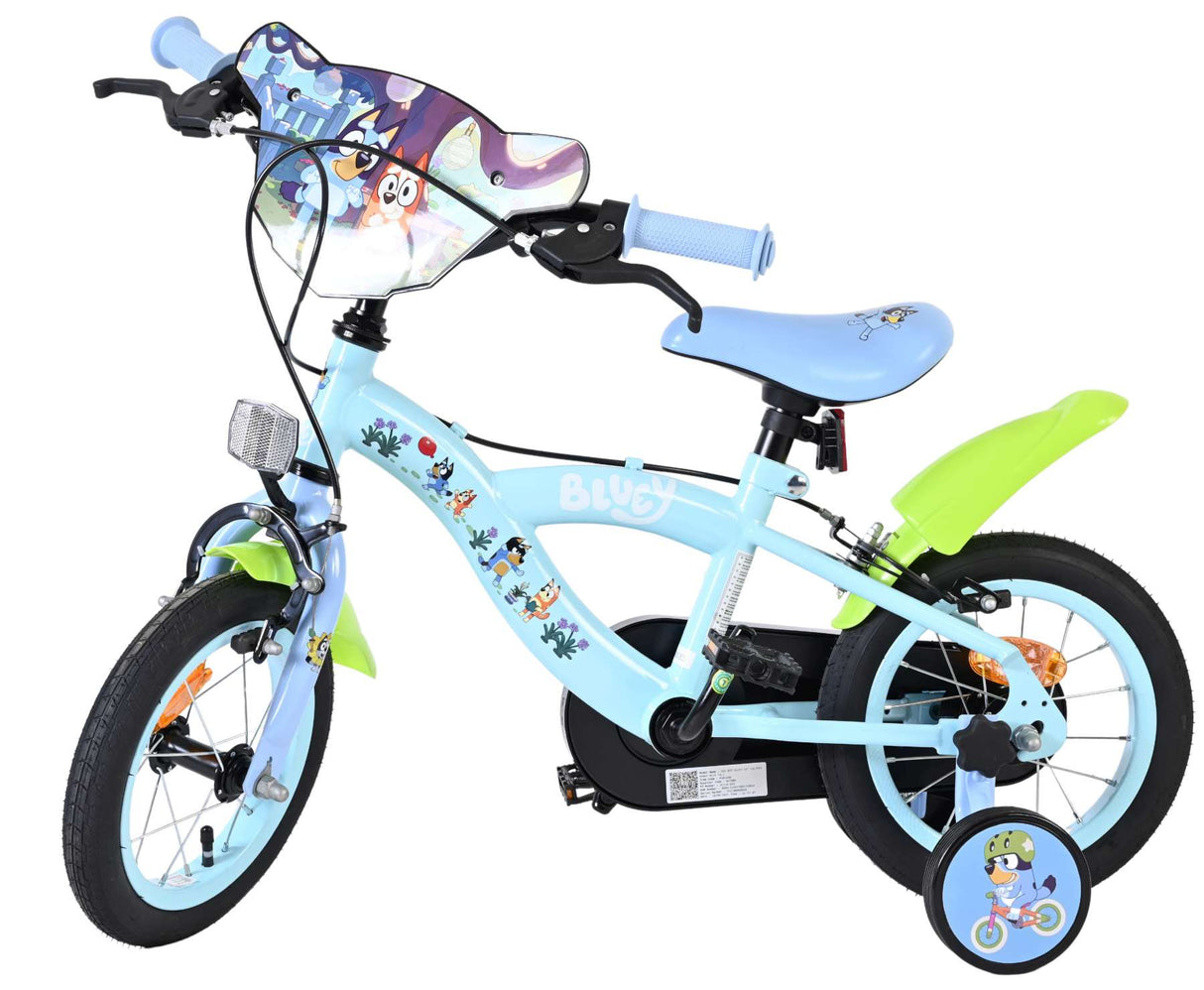 Bluey Kinderfahrrad 12 Zoll - Hellblau - zwei Handbremsen