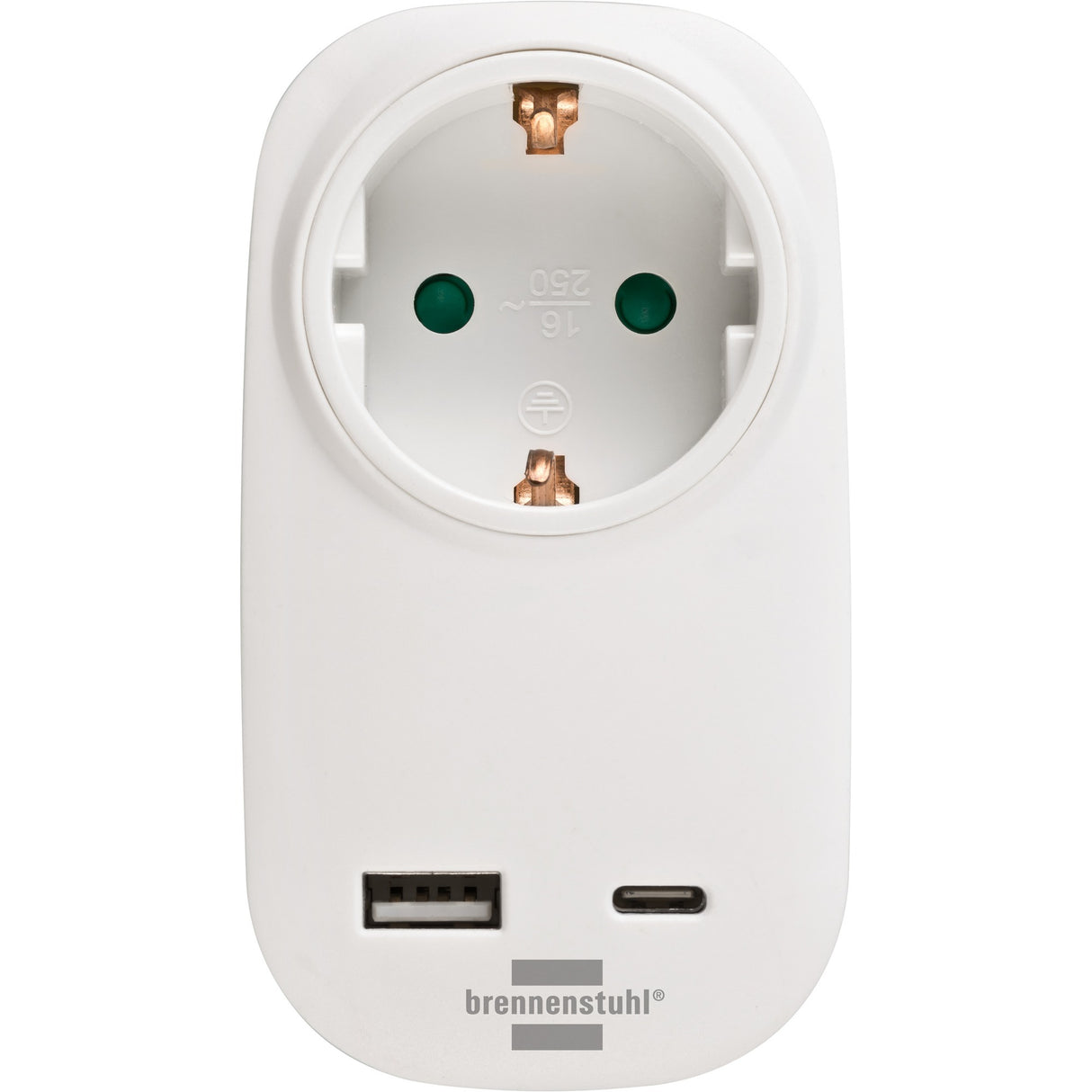 Brennenstuhl Plug -Adapter mit USB C -Lieferung für Snel