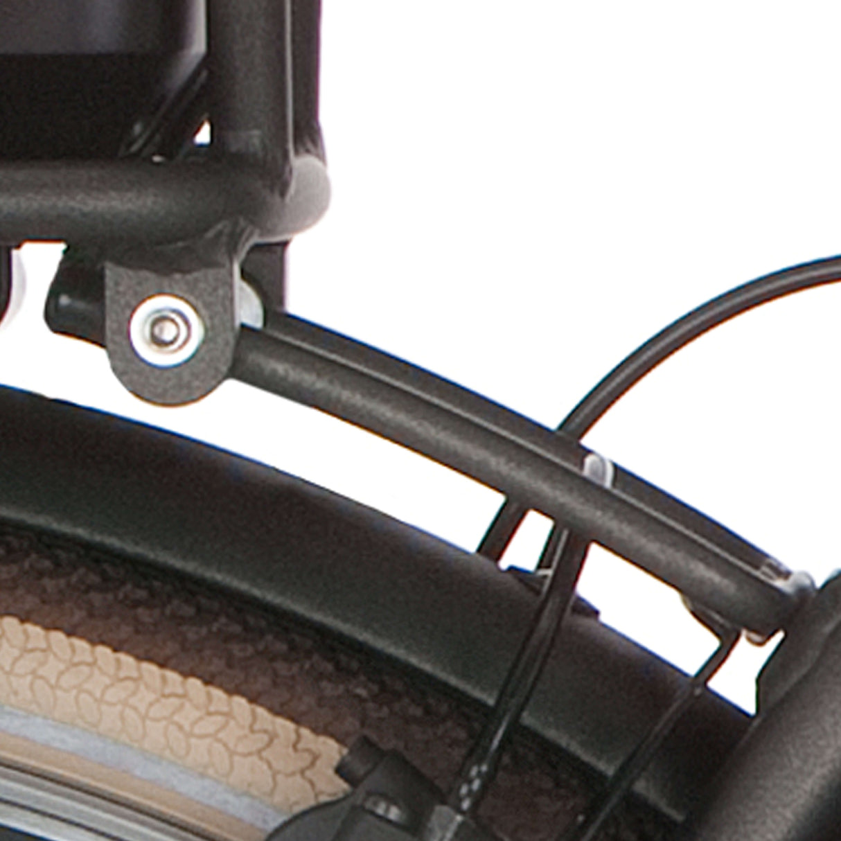 Cortina Achterdrager Klammer 110 mm Bafang Black Gold Matt