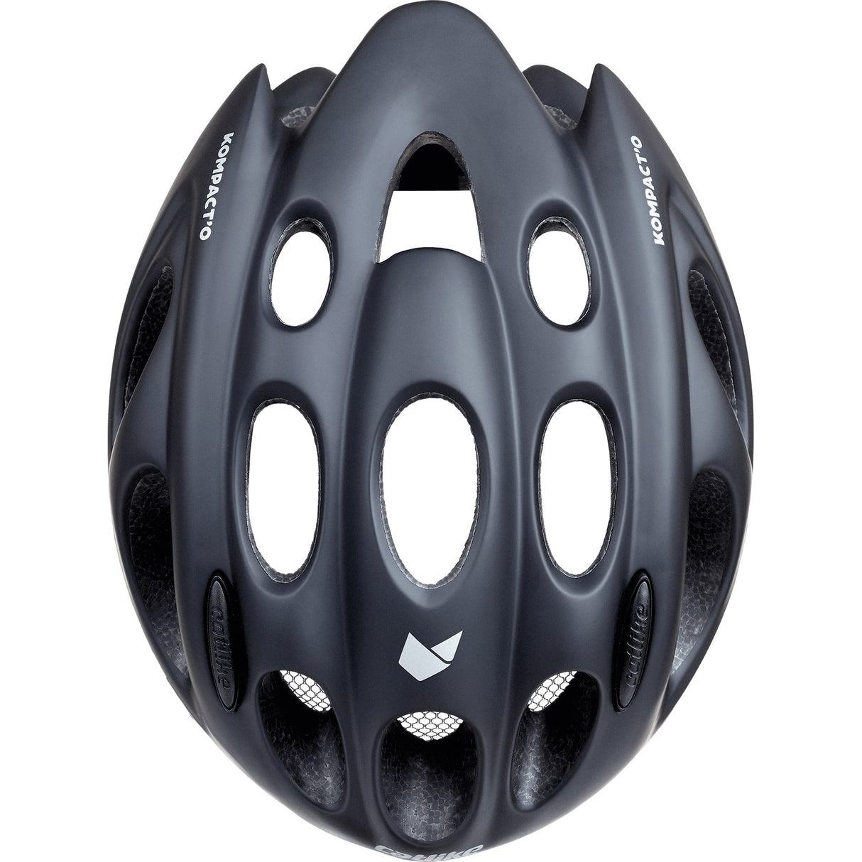 Katzenartiger Urban-Helm kompakt Größe M 55-58cm schwarz matt