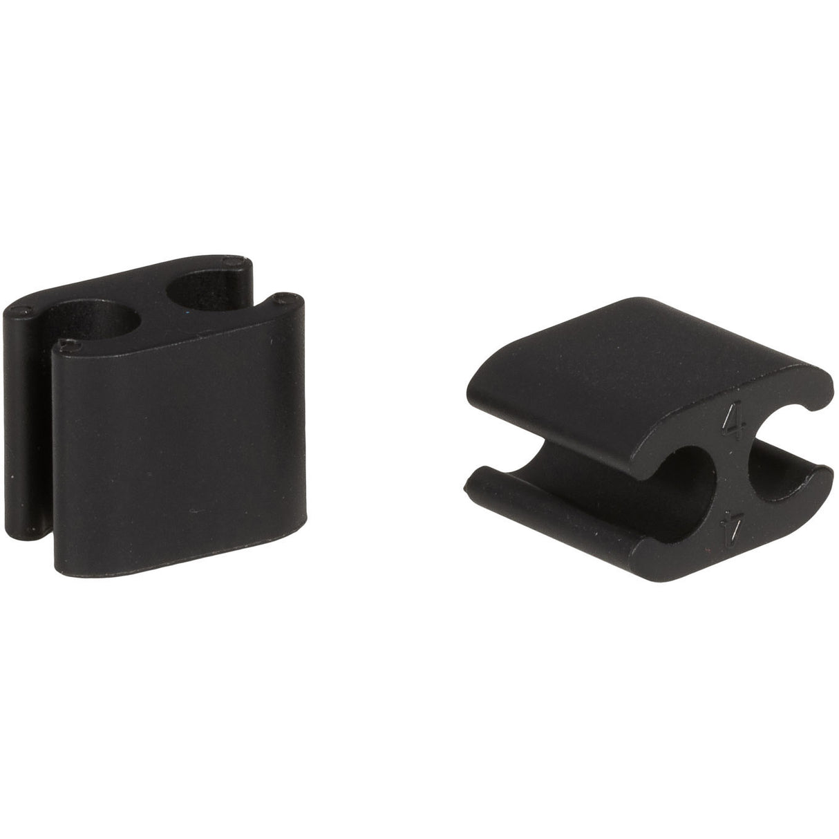 ELVEDES Kabelclips Duo PVC 4,1 mm + 5,0 mm schwarz (50 Stück)