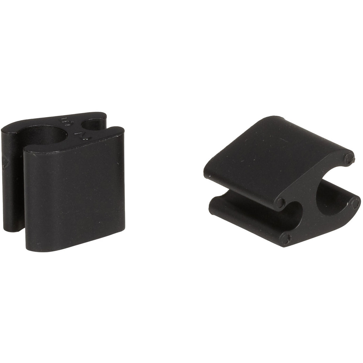 ELVEDES Kabelclips Duo PVC 4,1 mm + 4,1 mm schwarz (50 Stück)