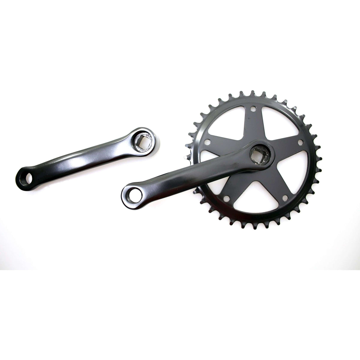 Kurbelgarnitur Fausto 36t | 127mm | Stahl | schwarz